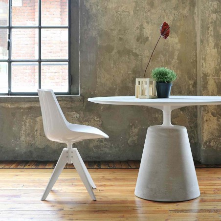 MDF Italia - Flow Chair - 4 gambe in acciaio