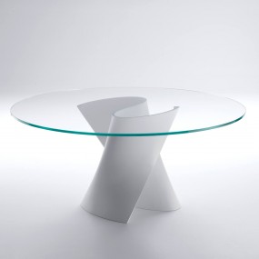 MDF Italia - S Table - Tavolo Top Cristallo Temperato Trasparente