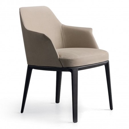 Poliform - Chaise Sophie avec accoudoirs