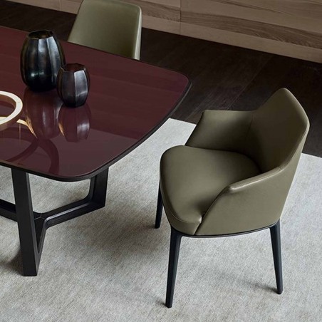 Poliform - Chaise Sophie avec accoudoirs