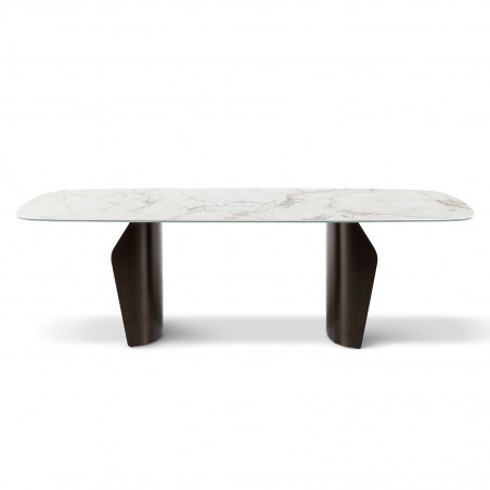 Bonaldo - Table Flame en Marbre L 280 x P 115 cm