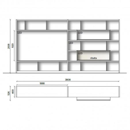 Molteni&C - 505 UP System TV Stand 4