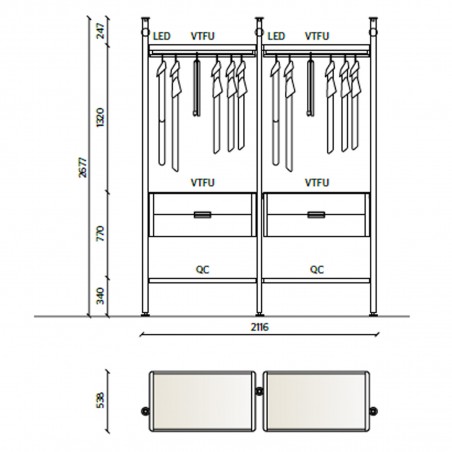 Molteni&C - Hector Night Garde-Robe