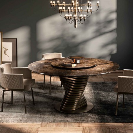 Eforma - Rotolo Table Fixe - Plateau en Marbre