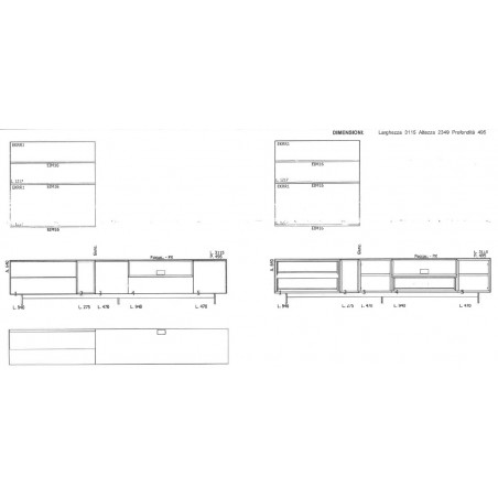 Molteni&C - Mobile basso Pass-Word Evolution - Molteni&C