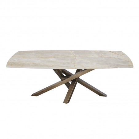 Riflessi - Tavolo Shangai Dimensioni Custom - Piano in marmo