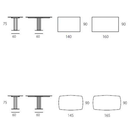 Riflessi - Tower Fix Table