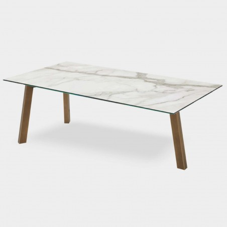 Riflessi - Treble Glass or Ceramics Rectangular Table