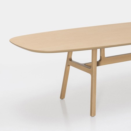 Kristalia - Bottega Tavolo Ovale - Piano in Legno