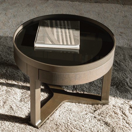 Molteni&C - Fonte Table Basse - Plateau en Verre Noir