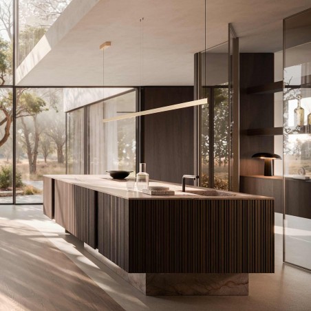 Modulnova - Vertical + Bilico Pietra + Glass Cuisine