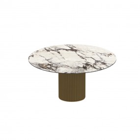 Riflessi - Enea Tavolo Rotondo - Piano in Ceramica
