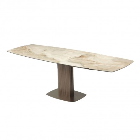 Riflessi - Sabino Table Extensible avec Base Onda