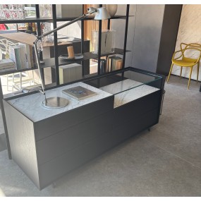Sangiacomo - Cabaret Comò con Top Vetro e Ceramica