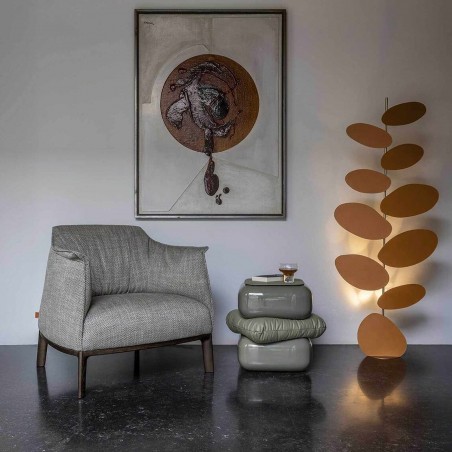 Poltrona Frau - Archibald Fauteuil avec Pieds en Bois
