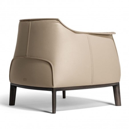 Poltrona Frau - Archibald Fauteuil avec Pieds en Bois