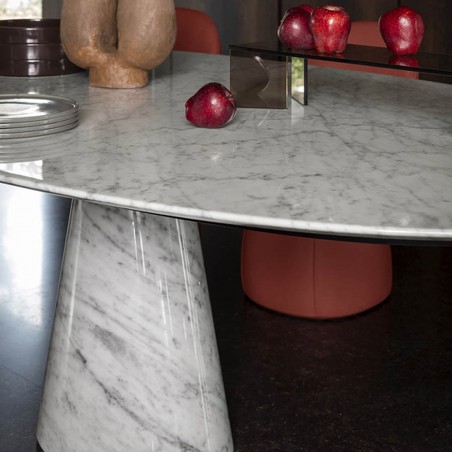 Poltrona Frau - Mesa Ellipse Tavolo Marmo