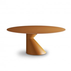 Lago - Chapeau Lacquered Glass Round Table