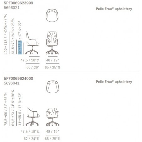 Poltrona Frau - Archibald Task Executive Office Chair