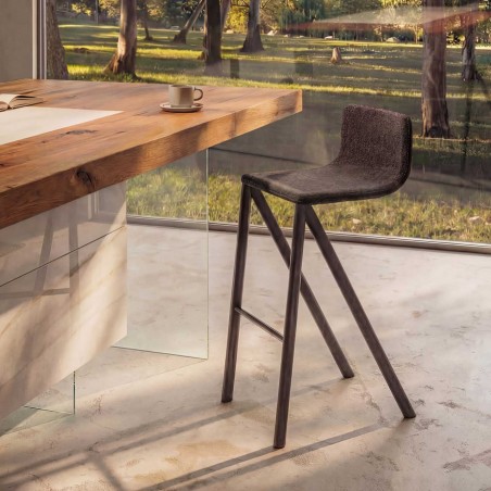 Lago - Mezz'aria Stool - Smooth upholstery