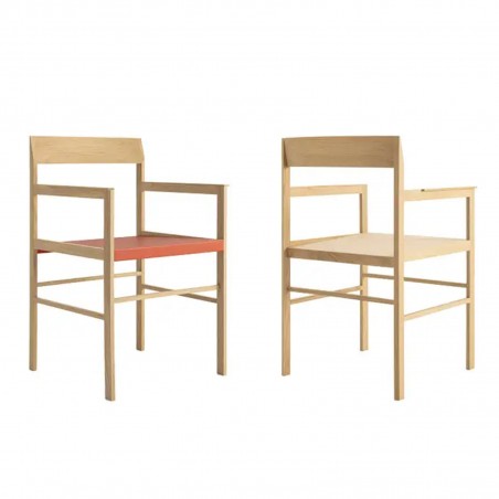 B&B Italia - Metric Chaise avec Assise en Cuir
