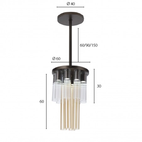 Riflessi - Pluma S Lampada a Sospensione