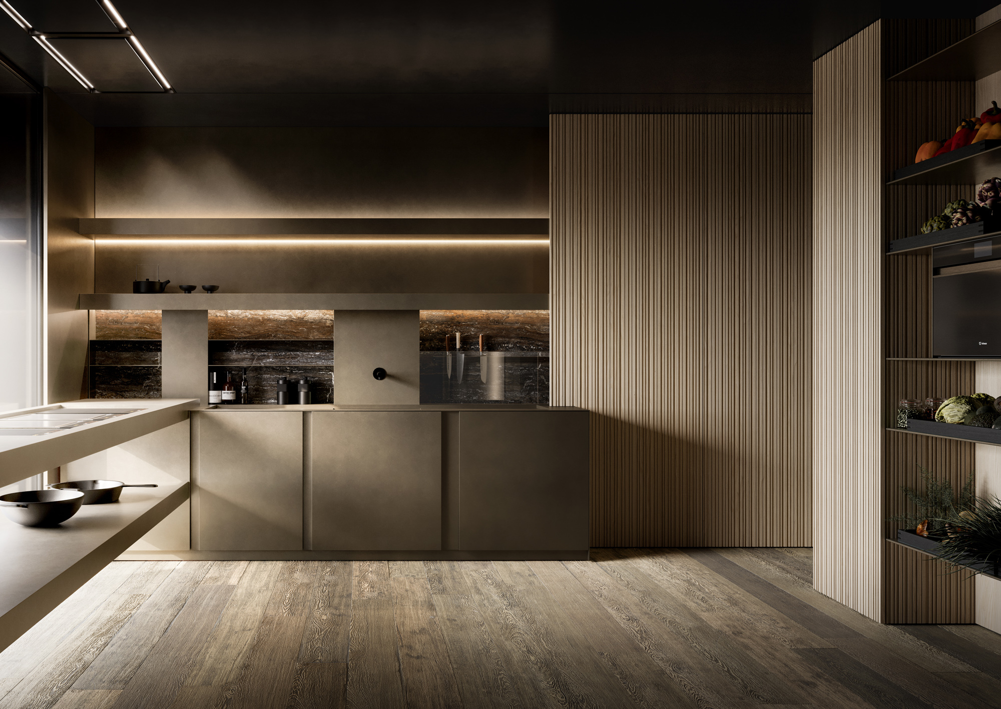 tendenze cucina 2027 lavorazioni materiali e superfici tridimensionali 