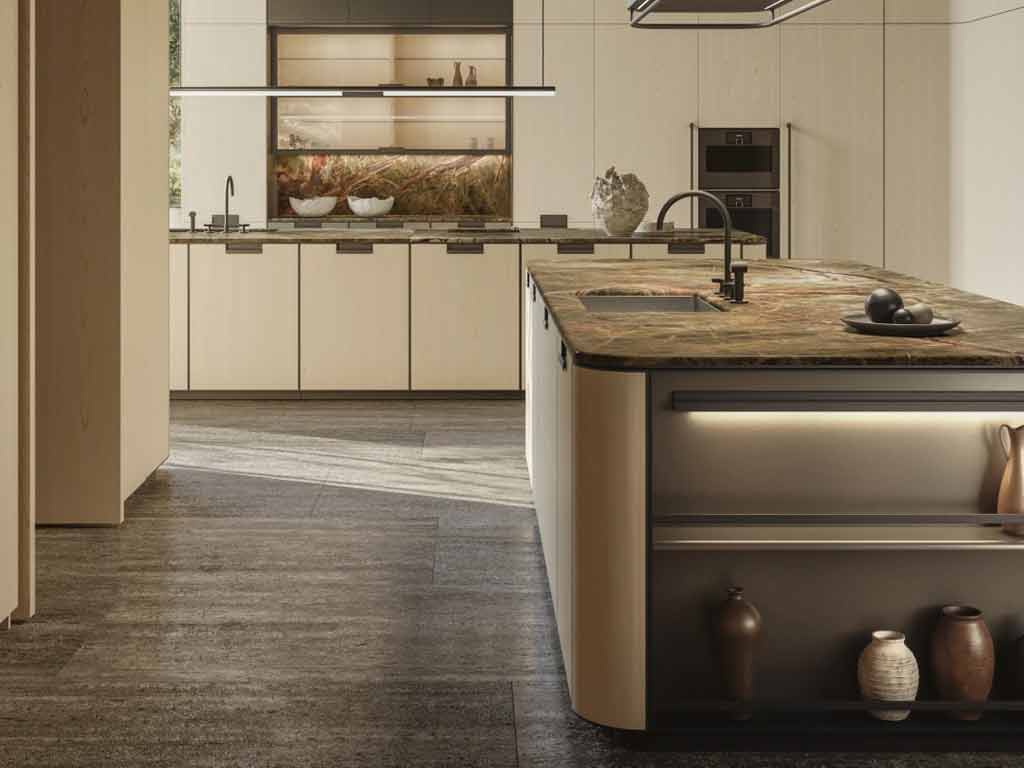 cucina arrotondata molteni
